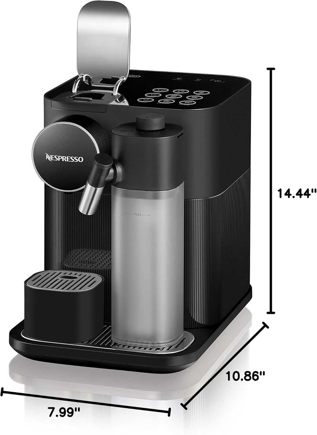 Dimensions of the De'Longhi Nespresso Gran Lattissima Machine