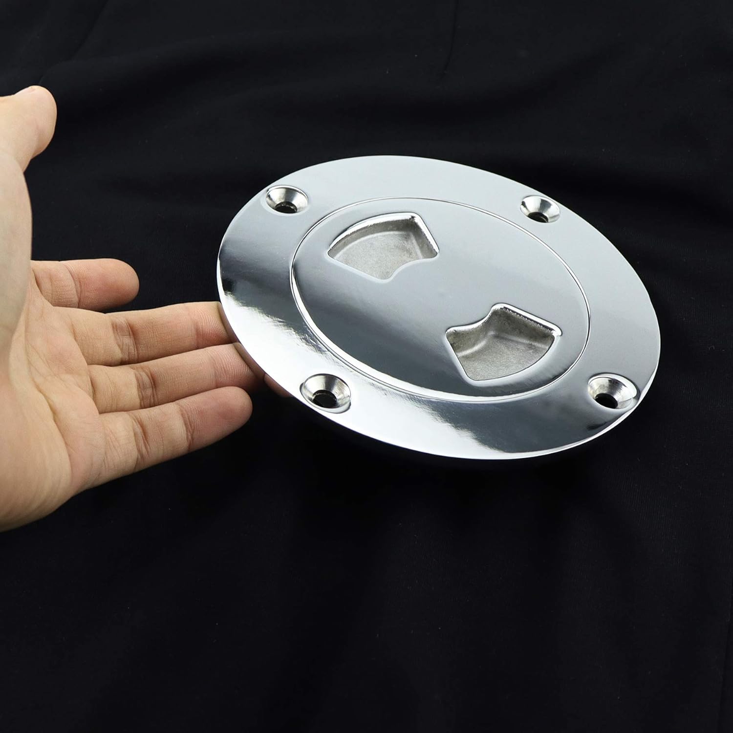 NRX&XRC 3" Boat Deck Plate Made from Heavy Duty 316 Marine Grade Stainless Steel with Fastners