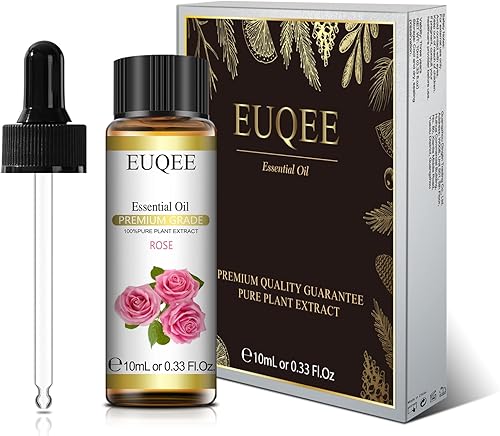 Miniatura 55 de EUQEE - Aceite esencial de rosa de gran capacidad 118mL, aceite de rosa premium con gotero de vidrio para difusor, fabricación de jabón y velas