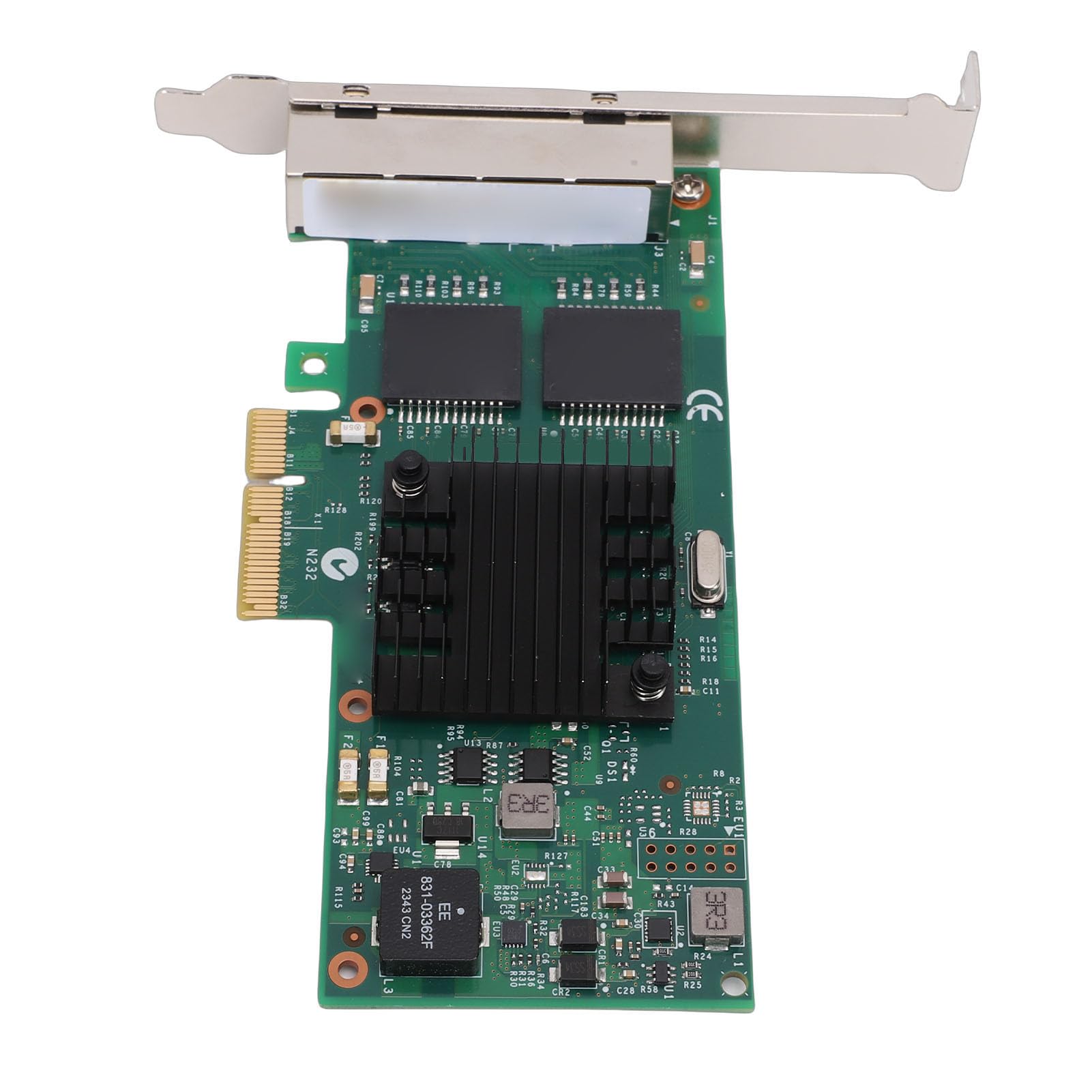 Gugxiom Scheda di Rete Gigabit Trasferimento Dati 1GbE Ad Alta velocità, Scheda di Rete PCIe Gigabit 4 Porte RJ45 Espansione Multidispositivo, Ethernet PCIe per Server Desktop