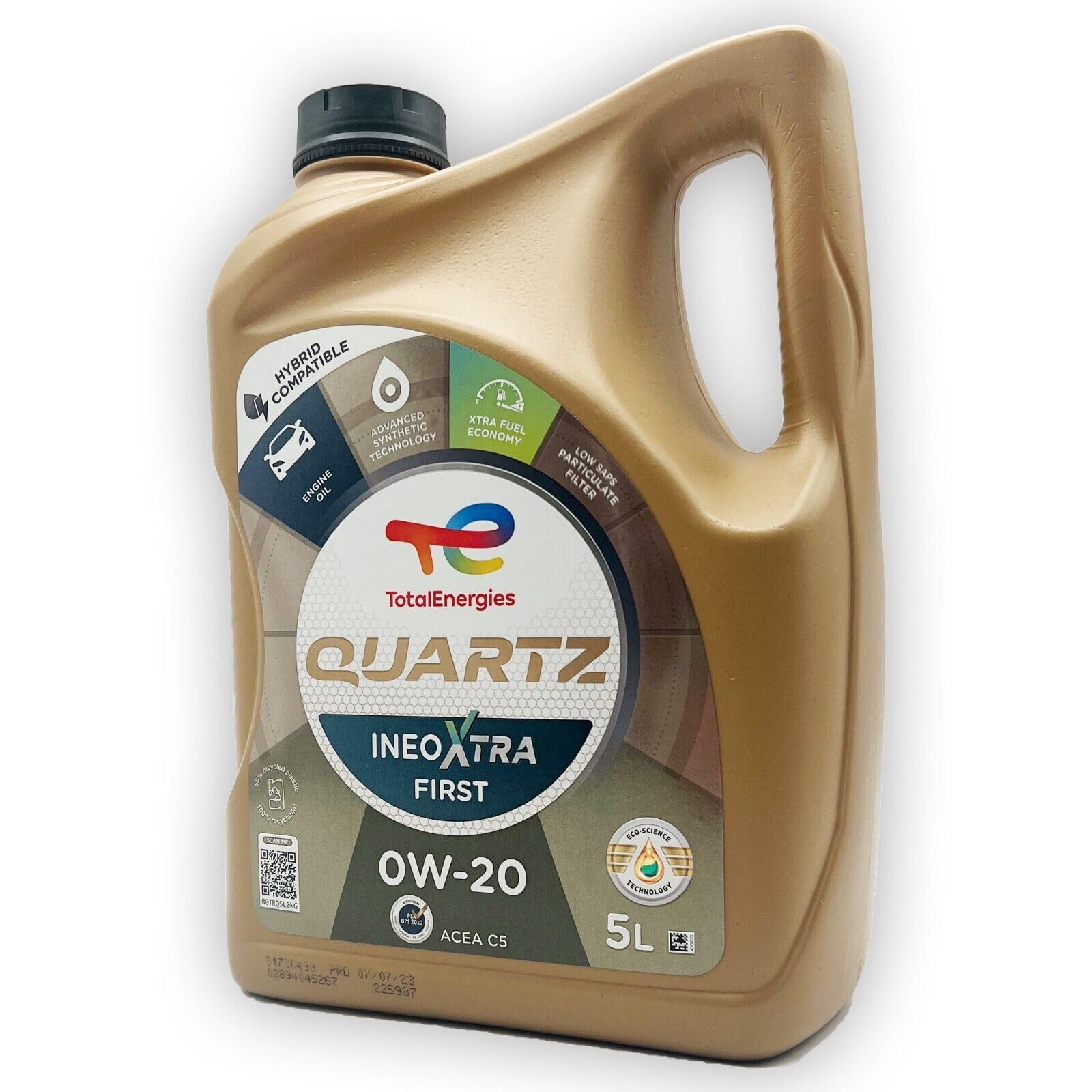 5 L Total Quartz Ineo Xtra First 0W-20 | Kompatibel mit | PSA B71 2010 | Opel/Vauxhall OV 040 1547 - A20 | 5 Liter | Motoröl | Motorenöl | mit Trichter | weitere Empfehlungen siehe Artikelbeschreibung