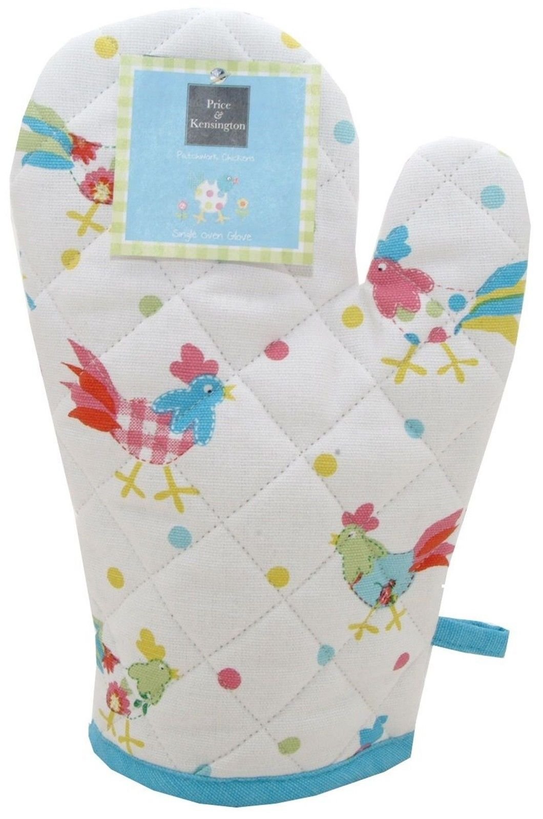 Price & Kensington Chicken Patchwork Single Oven Glove Cooking Mitt