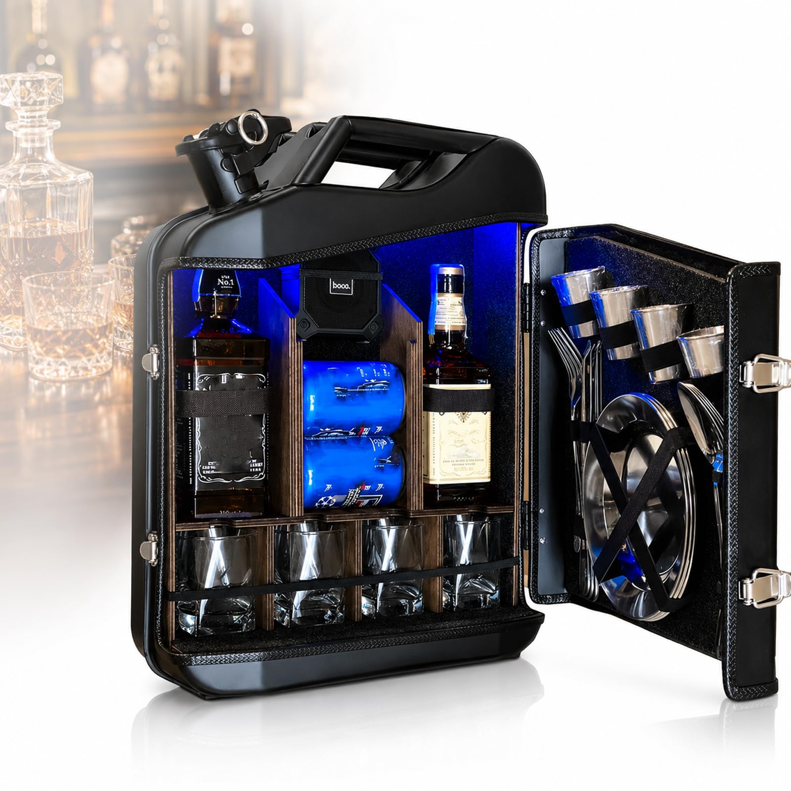 Mini-bar-Schrank-Set, 20-Liter-kanister, Kreativer Weinschrank, Kleines Mobiles Geschenk, Personalisierte Kleine Bar, Aufbewahrungsbox Für Mini-dosen, Originelle Geschenkidee