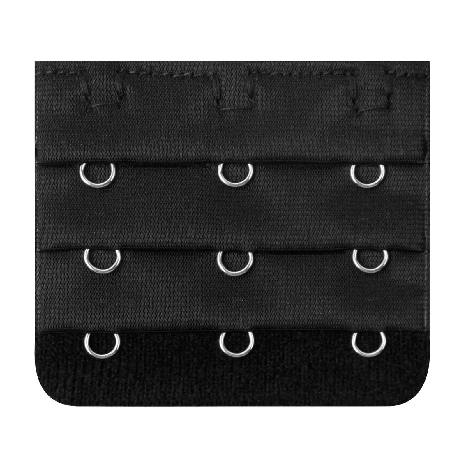 BH-Verlängerung Elastische BH-Verlängerungsgurte for Damen, Verstellbarer Verlängerungs-Hakenclip für Heimwerker(3-3 Black,60PCS)