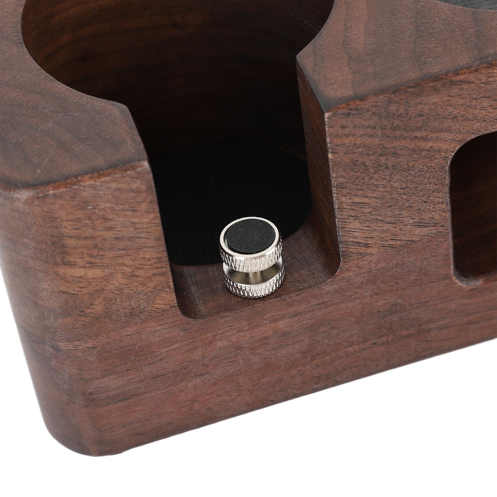 Kaffee-Manipulationsstation aus Walnussholz, Langlebig, Praktisch, Unterstützt Stabile Platzierung, Aufbewahrung von Kaffeezubehör, Kompatibel mit Mehreren Kaffeemaschinen (51MM)
