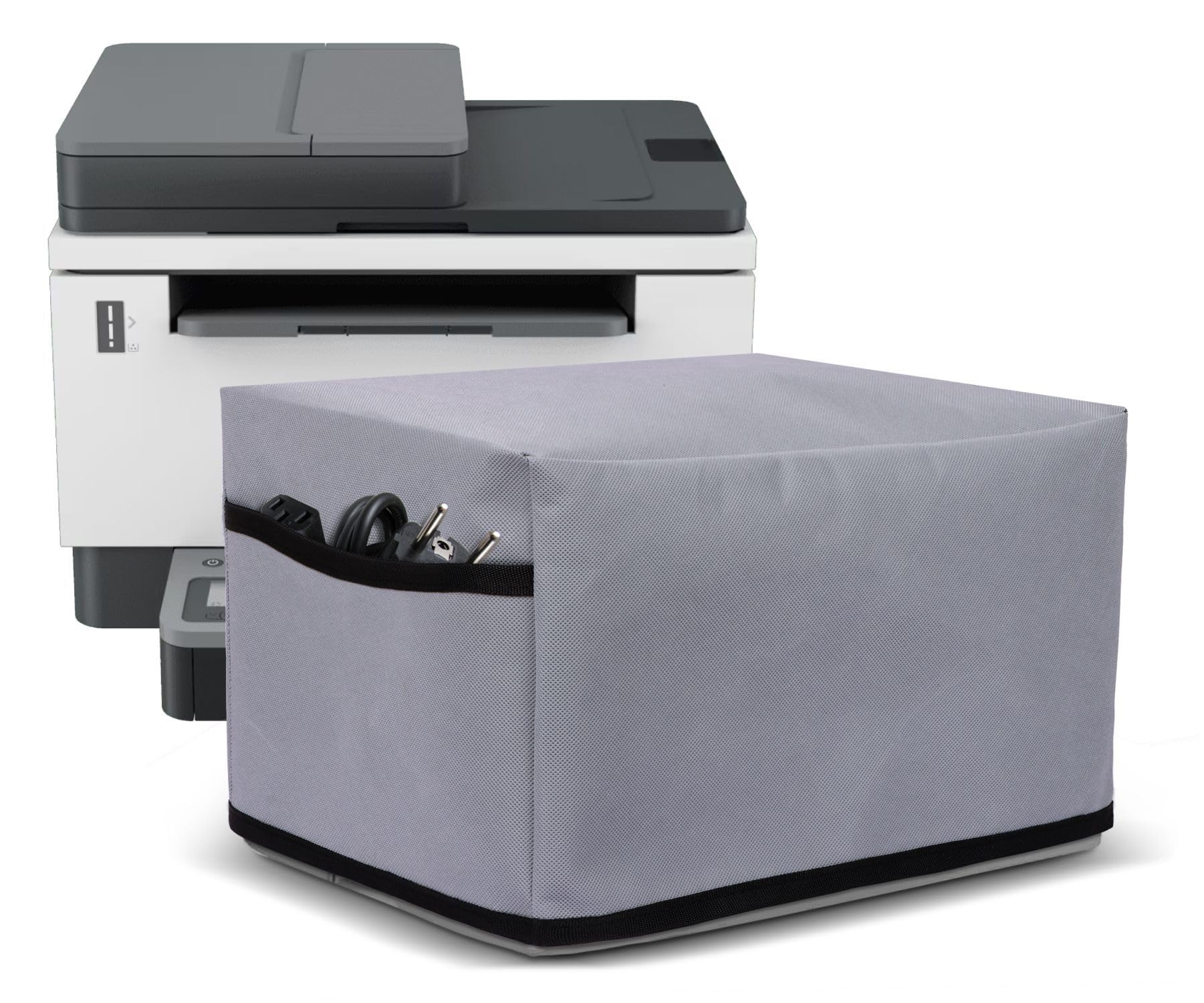 Crasome Dust Proof Water-resistant Printer Cover for HP Laserjet Tank MFP 1188fnw / 2606sdw (Grey)