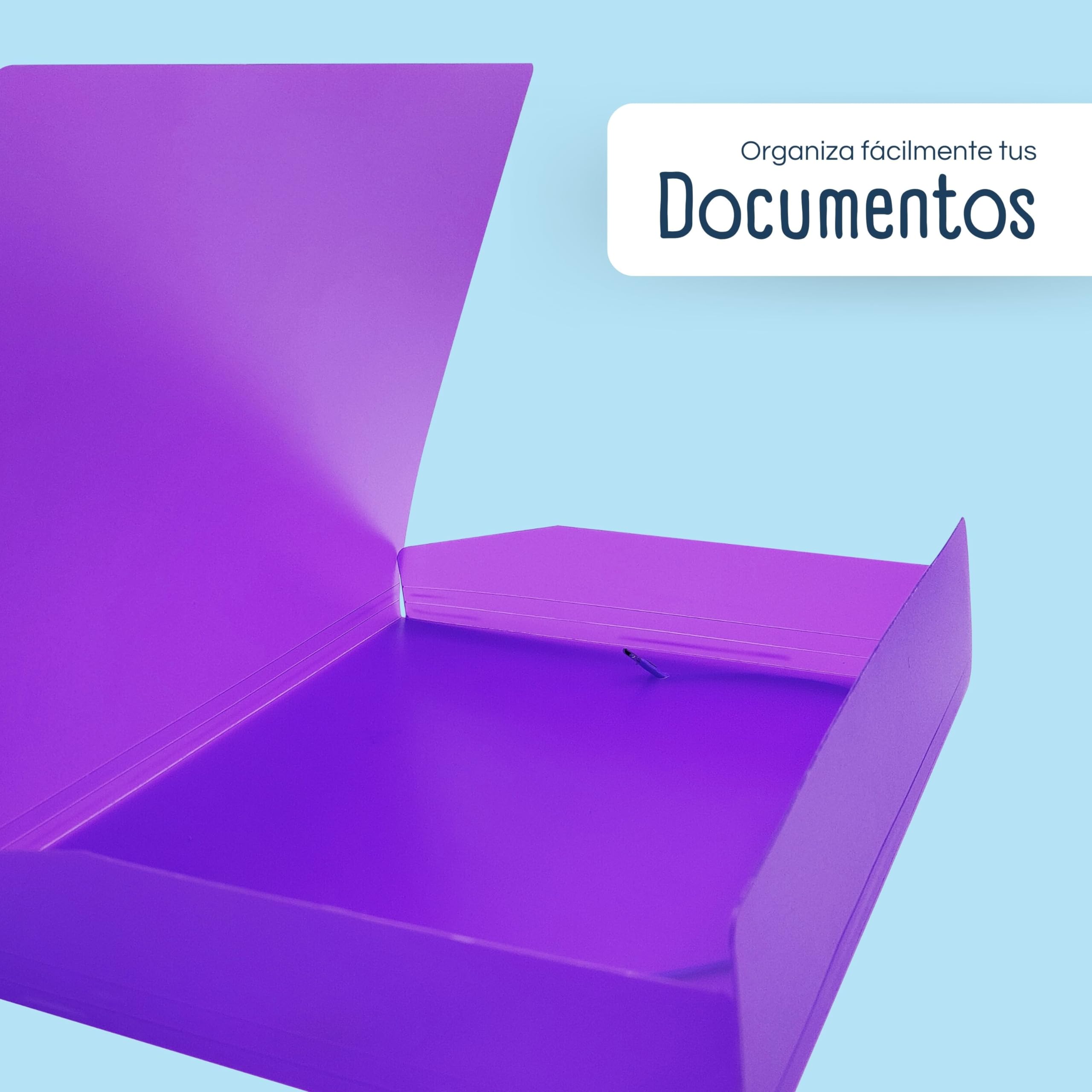 RAYLU PAPER, A4 Folder with Elastic Bands and Flaps, Storage Folders for Documents Office and School - Image 3