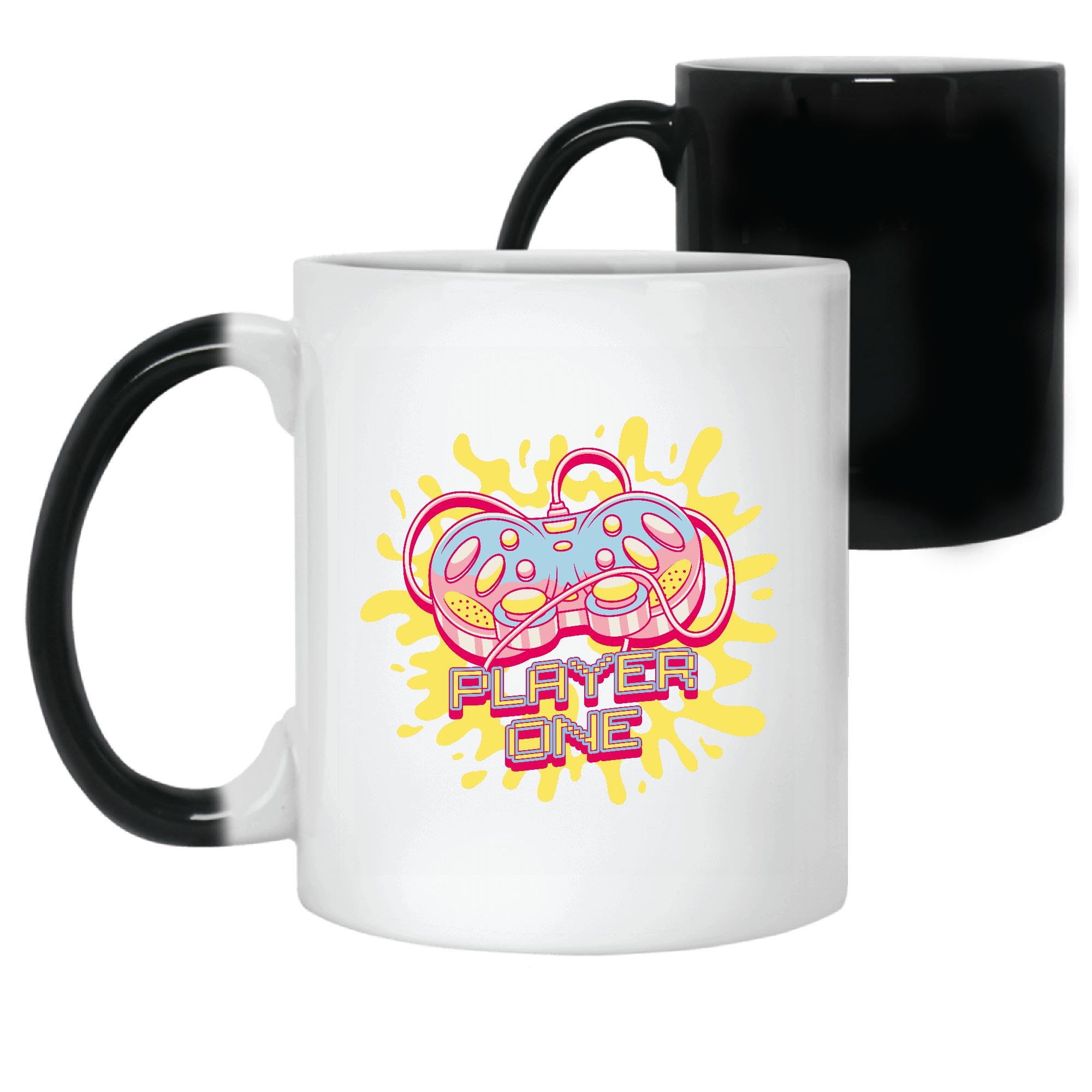 Creative Gift Idea Joystick Design Player One Mug 11oz 15oz Color Changing Mug