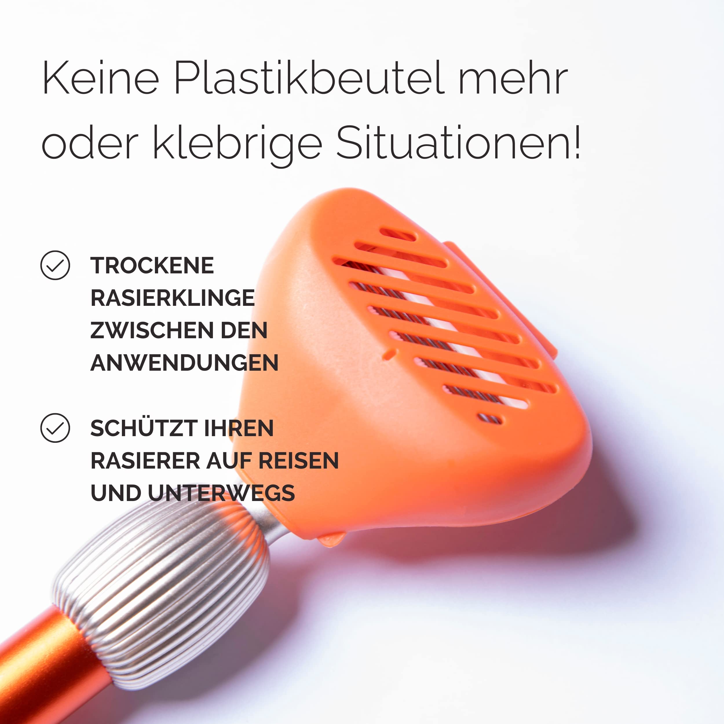 Fler The Razor Shave Set Damenrasierer mit Austauschbaren Rasierköpfen, Halterung, 6 Ersatzklingen, Schutzhülle, Aloe Vera, Vitamin E (Pink)