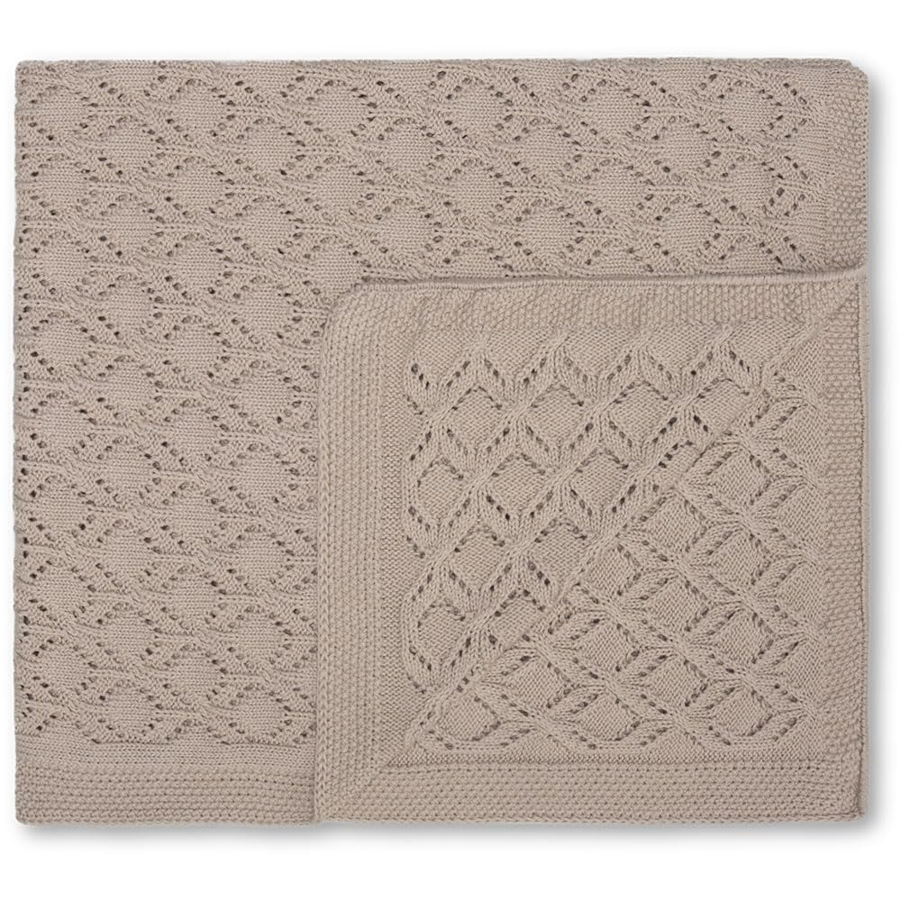 Couverture tricotée Kala Peyote en textile haut de gamme pour lit