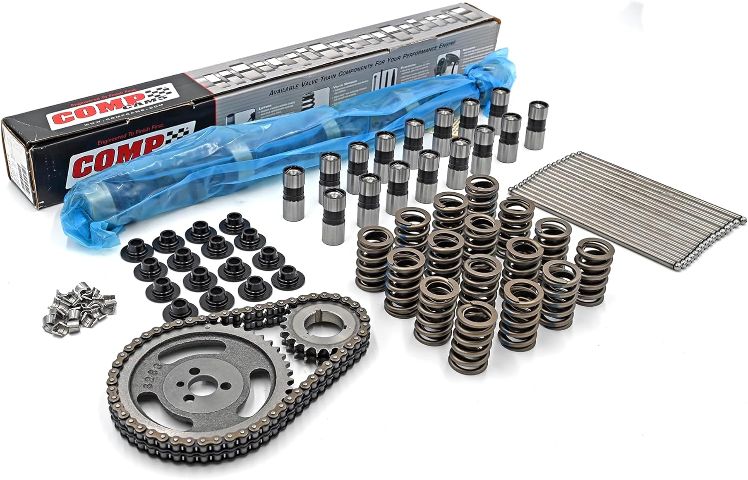 Genuine COMP CAM 12-242-2 XE268H Xtreme Energy 224/230 Kit | Performance Lifters | True Double Roller Timing | Z28 Style HP Springs | Push Rods | FITS Chevrolet SBC 283 327 350 400 5.7 5.7L