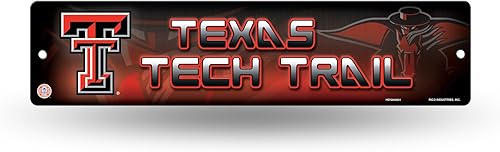 Miniatura 90 de NCAA Rico Industries Placa de calle de plástico Placa de calle de plástico de 4" x 16" Color del equipo,Alternativo,Champ,man