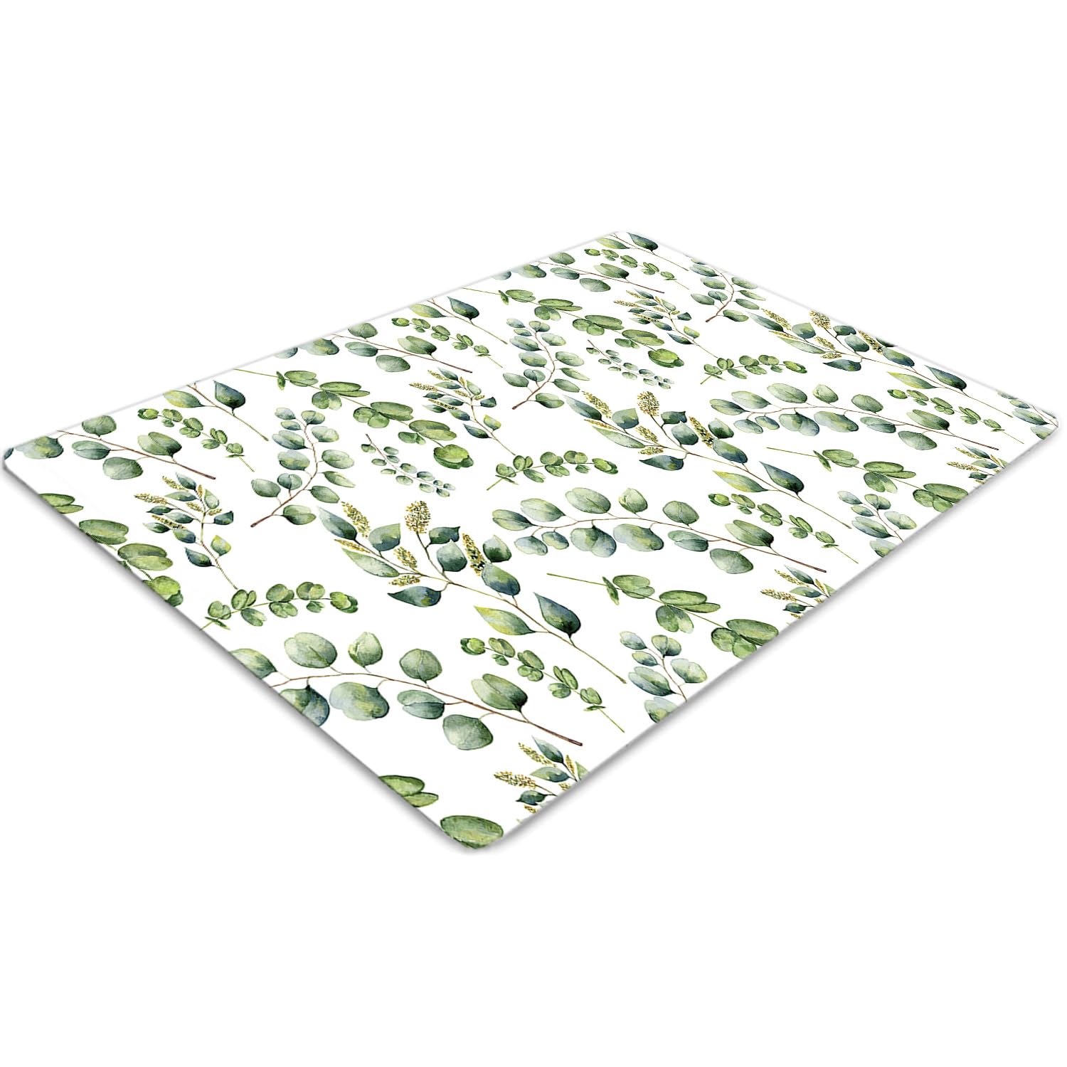 Tapis de chaise protège-sol 100x70 cm rectangulaire lavable en PVC