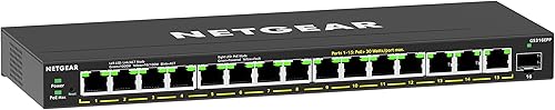 Miniatura 13 de NETGEAR Switch de 8 puertos PoE Gigabit Ethernet Easy Smart Managed Essentials Switch (GS308EP) – con 8 x PoE+ @ 62W, escritorio o montaje en pared