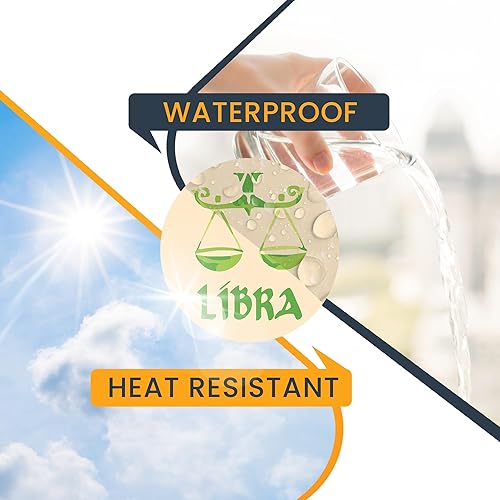 Miniatura 6 de Magnet Me Up Libra - Calcomanía magnética con signo del zodiaco para nevera, 5 pulgadas, redonda, colección Cool perfecta para refrigerador,