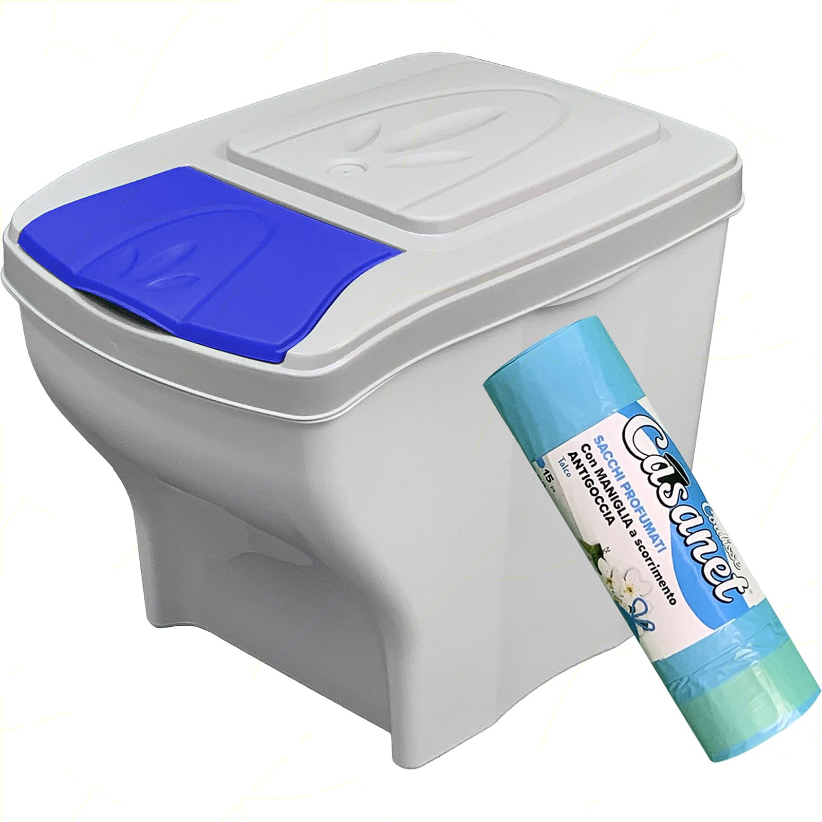 SONGMICS Cestino Da Cucina Raccolta Differenziata, Set Di 4 Pattumiere Impilabili 20L