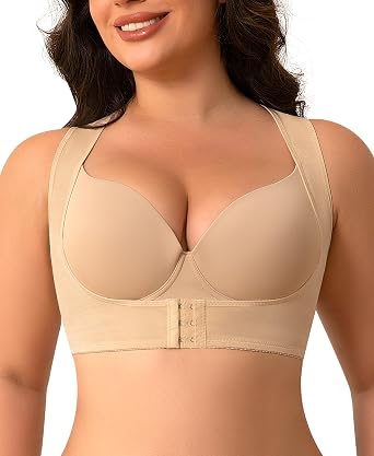 DERCA Posture Corrector for Women Chest Brace Push Up Back Support Bra Shaper Sleeveless Shapewear Tops