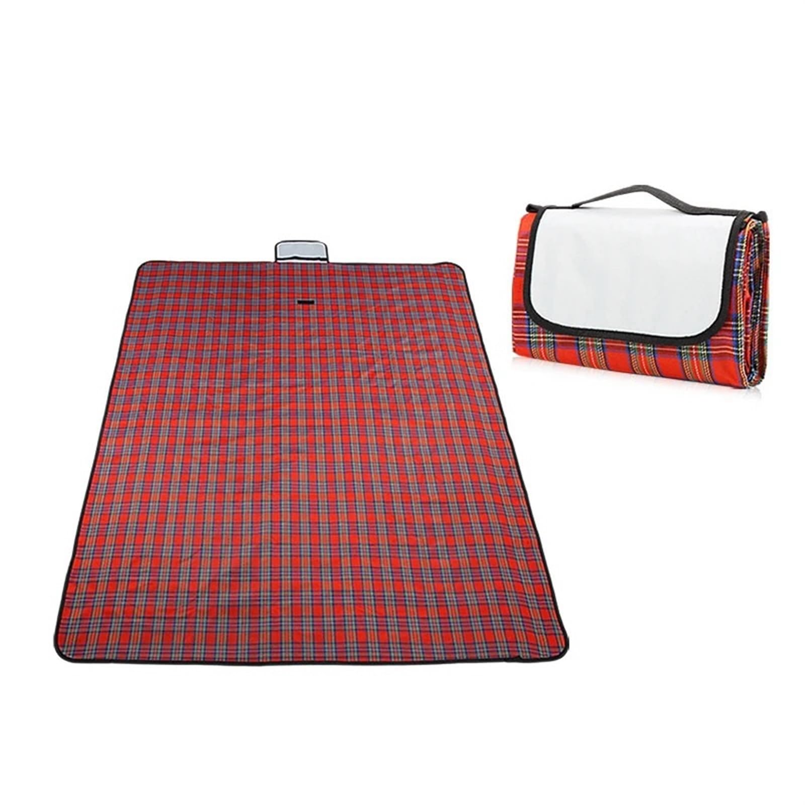 Alfombras de Picnic, alfombras de Campamento, Esterilla de Picnic Plegable Impermeable for Acampar al Aire Libre, Playa, Dormir, Multicolor, Varios tamaños(Rosso,150 x 180 cm (Square))
