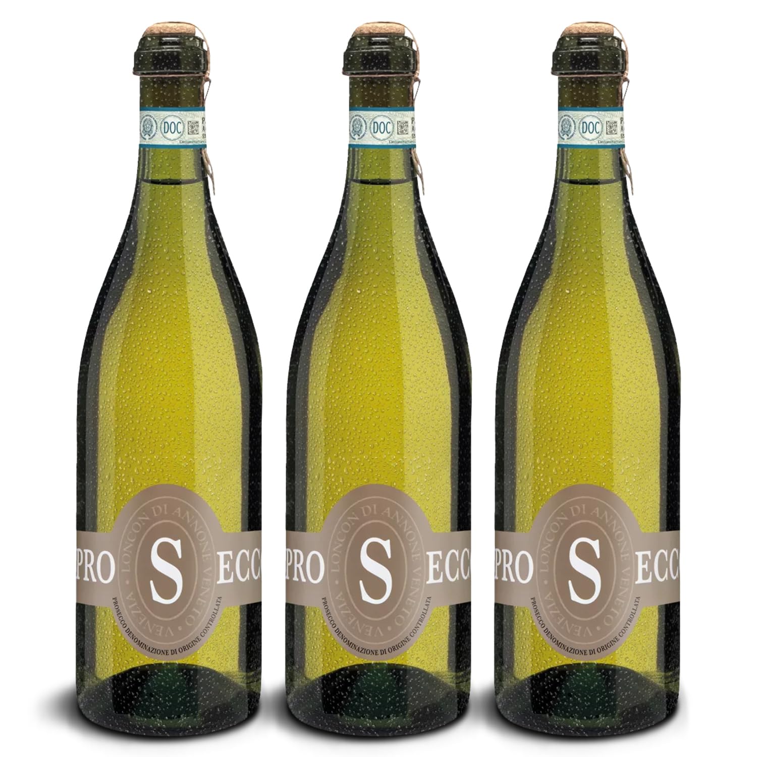 DELINAT – Prosecco Savian 2023 – Italienischer Frizzante herb – Bio-Wein aus Venetien, vegan (3 x 0,75l)
