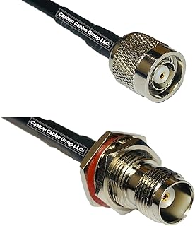 6 feet RG58 RP-TNC Male to TNC Female Bulkhead RF Pigtail Coaxial Cable