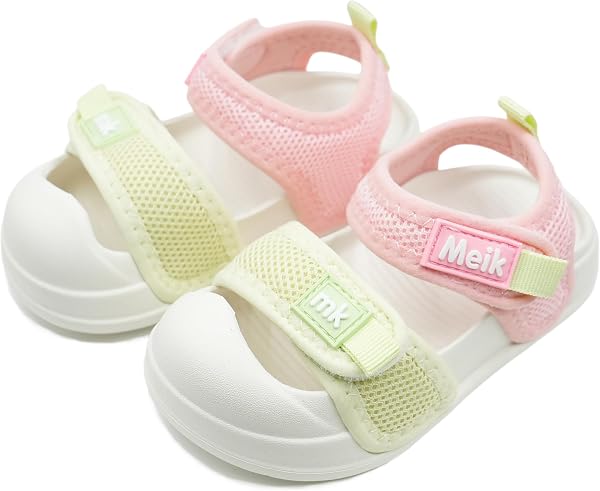Meik Mangni Sandali Estive Bambina Scarpe da Spiaggia Bambini Ciabatte Asilo e Casa Ragazze Ragazzi Sandal Antiscivolo Traspiranti Sandalo Interno e Esterno,21-31 EU - 1