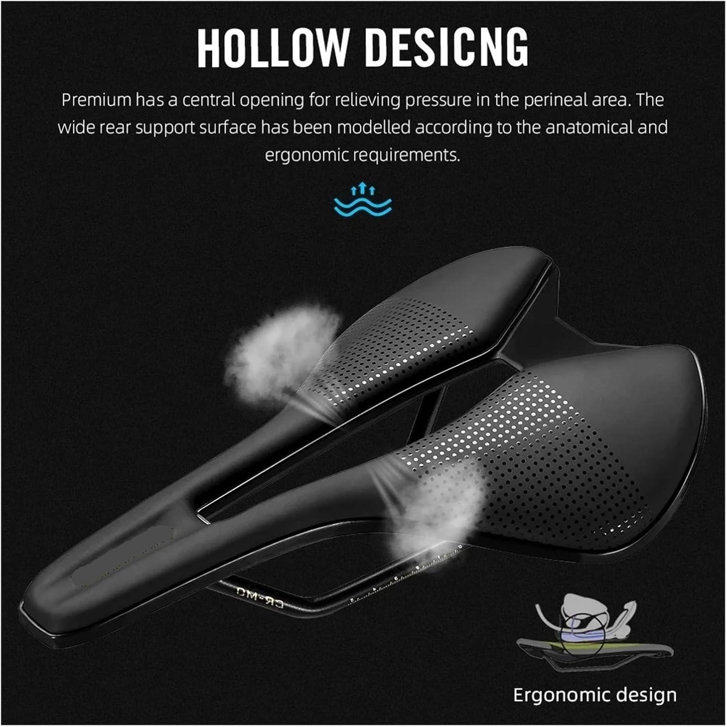 Ultralight Bike Saddle - Leather & PU Fiber Soft Cushion, CR-MO 7 * 7 Rail, for Road MTB Racing Bicycles