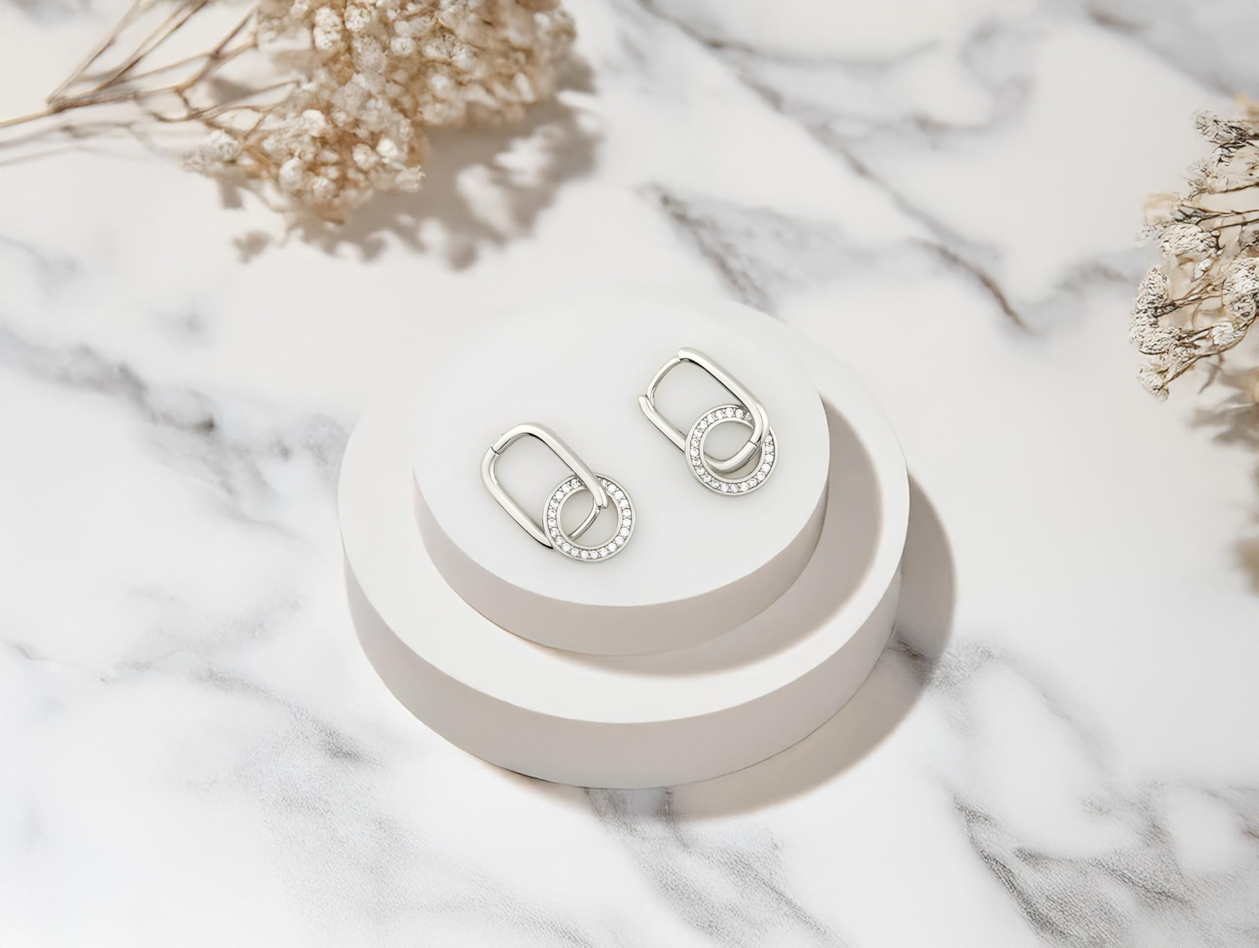 SOFIA MILANI - Pendientes para Mujeres en Plata de Ley 925 - Creole de Cubic Zirconia