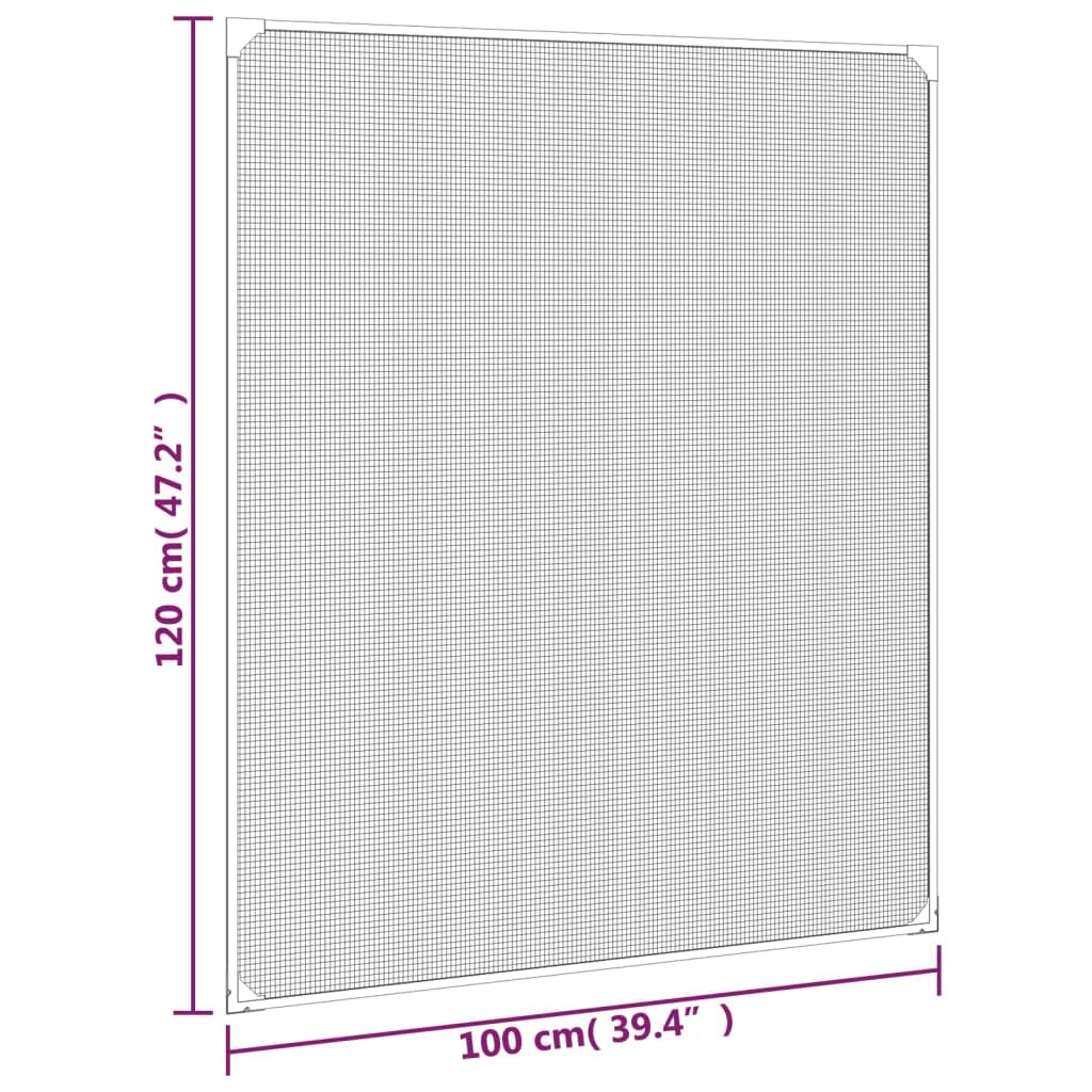 Magnet Fliegengitter für Fenster Weiß 100 x 120 cm aus Glasfaser, zuschneidbar, luftdurchlässig, Mückenschutz für Fensternetz, Rahmen, Klett, Montage, Balkon, Terrasse