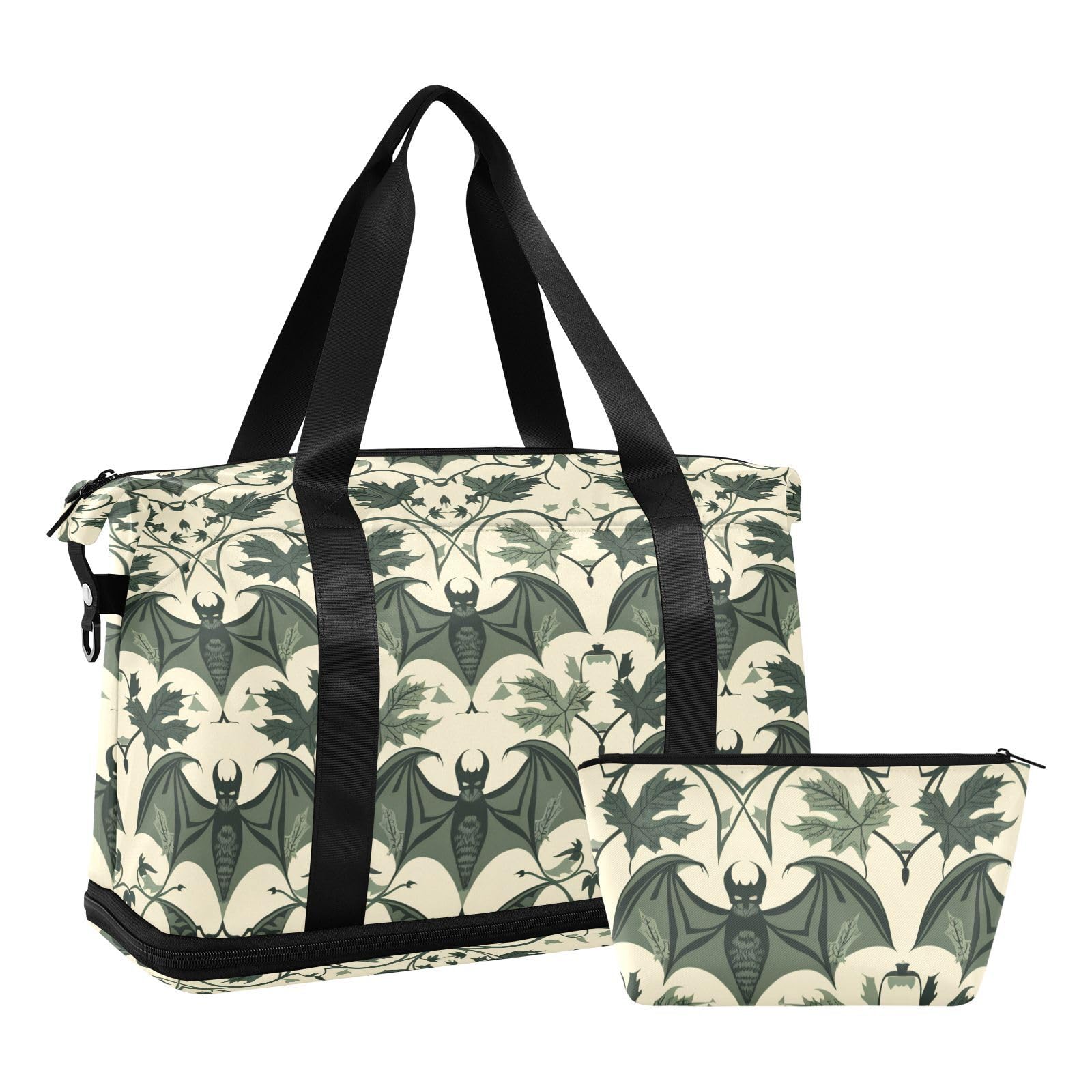 William Morris Sac de voyage imperméable avec poche humide et sangle réglable pour la randonnée Vert