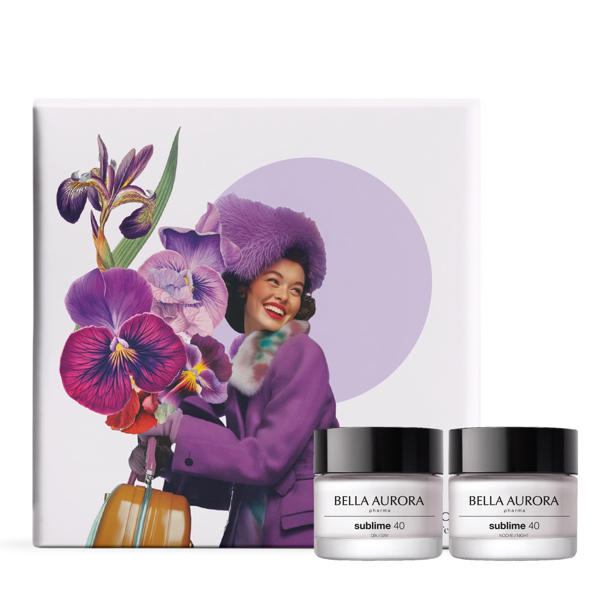 BELLA AURORA - Pack Sublime 40, Crema Antioxidante Día 50ml + Crema Reparadora Noche 50ml, Tratamiento Antiedad e Iluminador, +40 Años, Atenúa Arrugas y Líneas de Expresión, Unifica y Aclara Piel