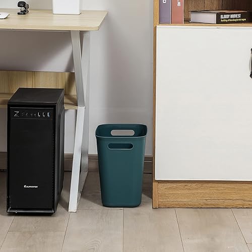 Miniatura 5 de UUJOLY Cubo de basura pequeño de plástico, cesta de basura para baños, lavandería, cocinas, oficinas, habitaciones de niños, dormitorios, 3.5