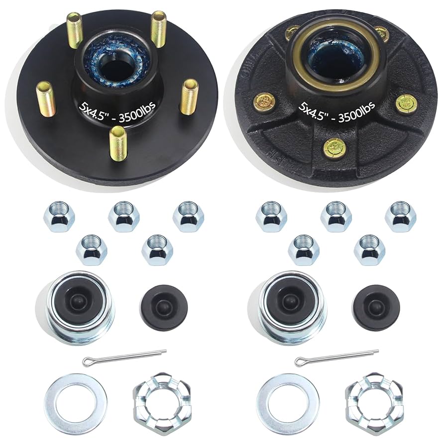 Amazon.com: GREPSPUD 2 Sets Trailer Hub Kits 5 on 4.5'' for