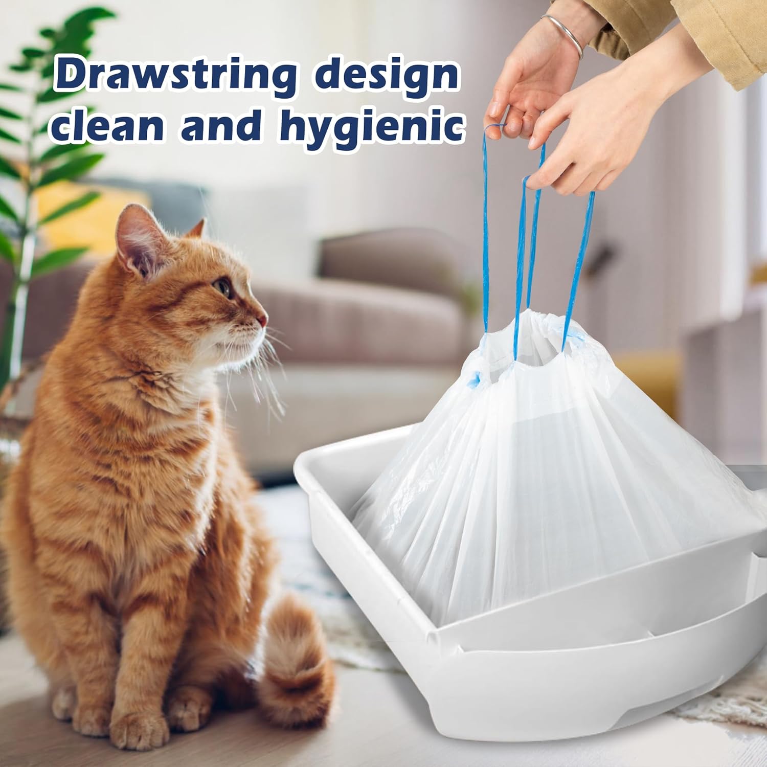 120 Cat Box Bag Large Jumbo Extra Durable Pet Leakproof Design