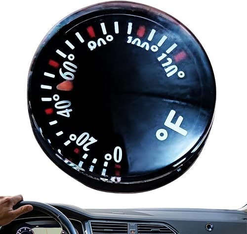 Mini termógrafo analógico | Gadget decorativo para coche con monitoreo en tiempo