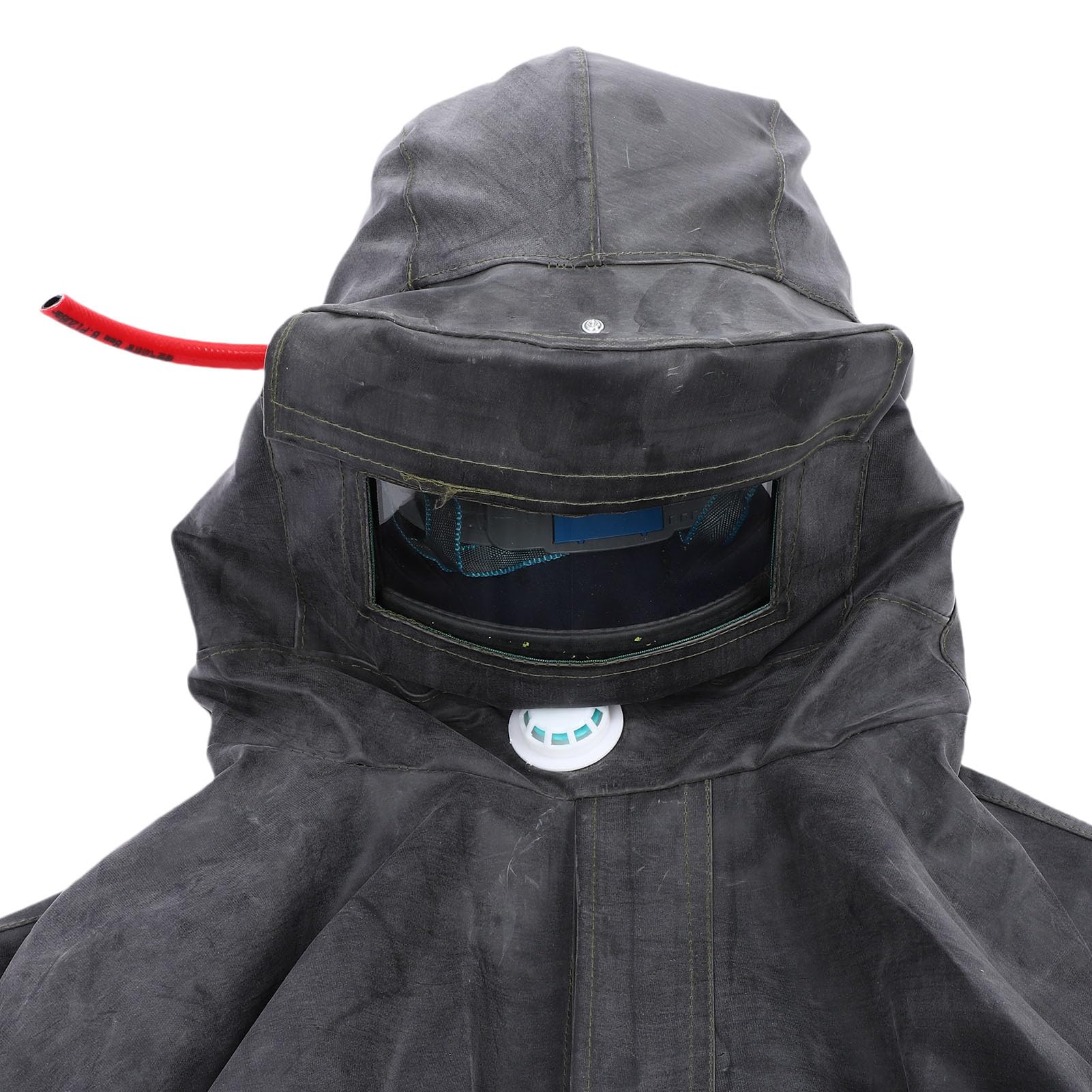 Garosa Tuta per Sabbiatura di Tipo Diviso, Tessuto in Gomma, Protezione e Ventilazione Efficaci, Ideale per Cantieri Edili e Verniciatura Difficili