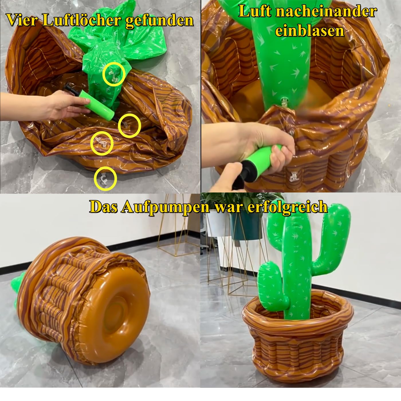 Lot de 2 refroidisseurs de piscine gonflables, accessoires de piscine, refroidisseurs de boissons flottants, cactus palmier, porte-bière, été, plage, fête hawaïenne