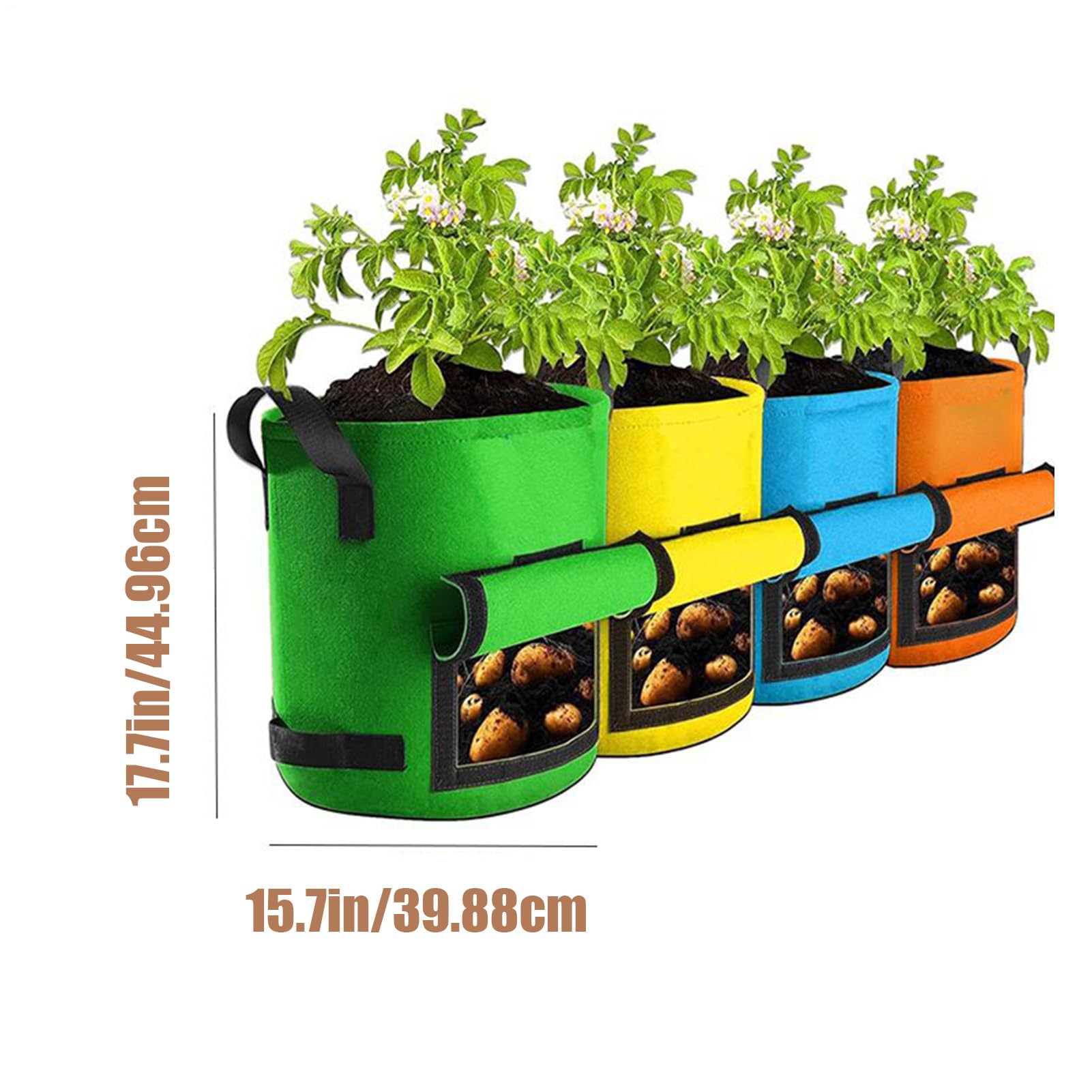 Sacs de Culture pour Pommes de Terre Pot à Tomates en Tissu Non Tissé