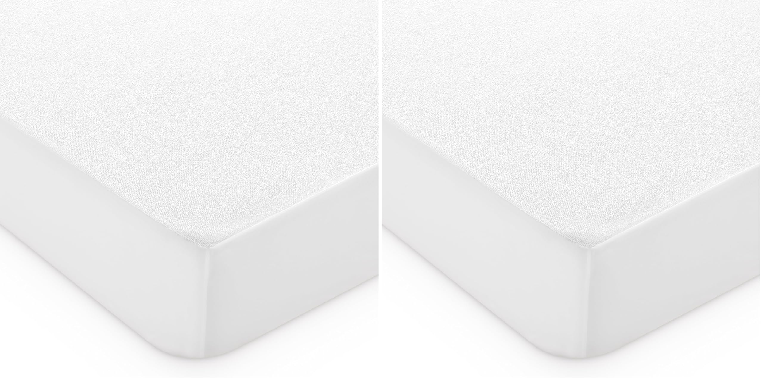 Cubre colchón ajustable de rizo impermeable y transpirable Todocama 135x190/200 cm pack de 2