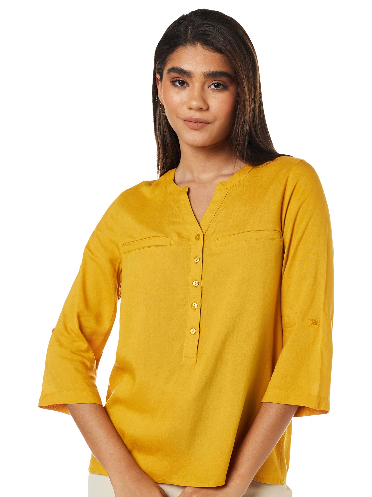 Amazon Brand - Symbol Women's Solid Regular Fit Top