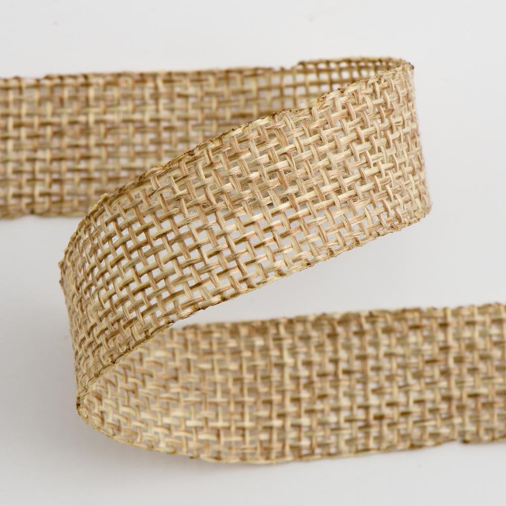 Italian Options Country Hessian Ribbon with Sealed Edge, Natural Hessian Fabric Ribbons for Gift Wrapping, Bows, Wreaths, Wedding, Flowers, Florist, Burlap, Jute Ribbon, 15 mm x 10 Metre Roll, Natural