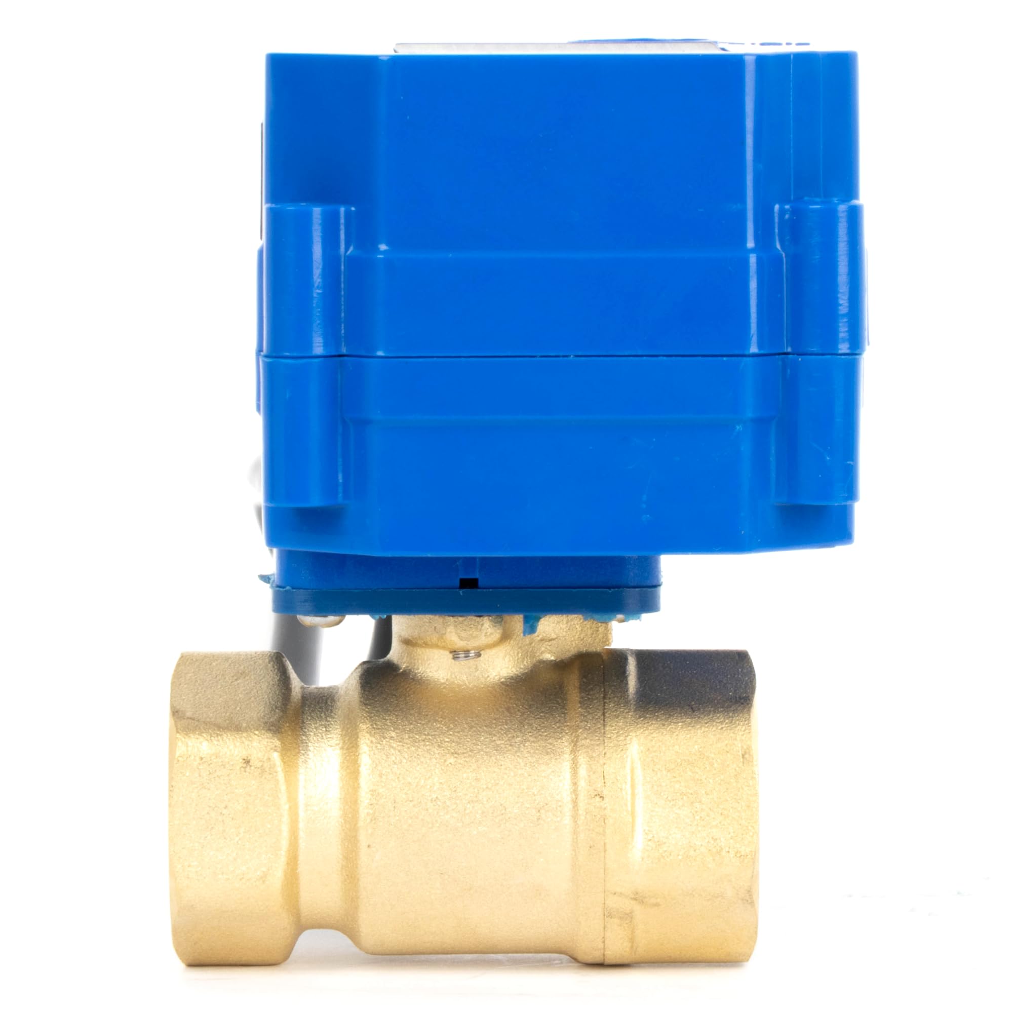 U.S. Solid 3/4″ Brass Motorized Ball Valve 220V AC  85-265 V AC  DN20 Electrical Ball Valve 2 Wire Auto Return Setup