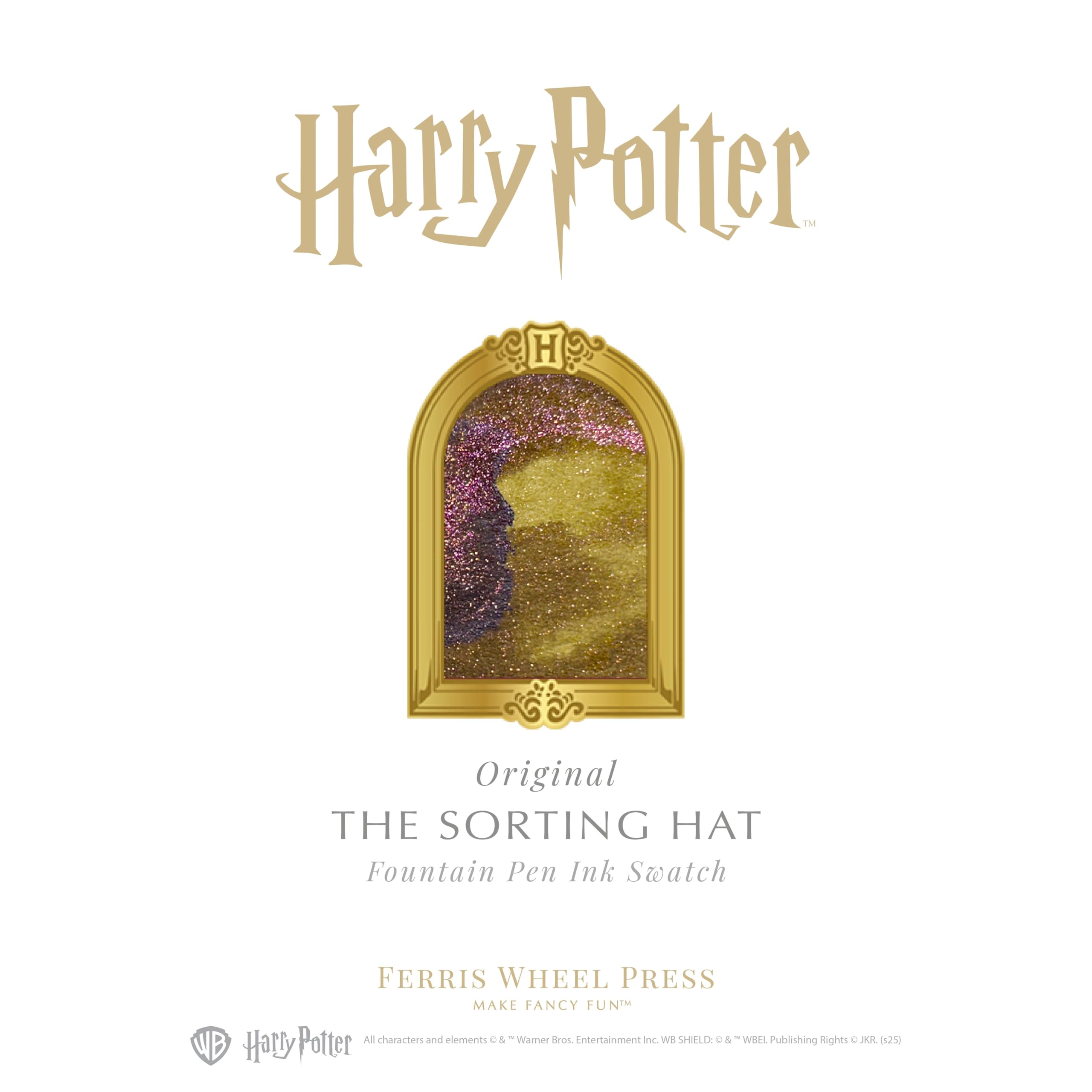 Ferris Wheel Press, Warner Bros., Official Licensed, Harry Potter, Property of Hogwarts, Limited Run, The Sorting Hat, Brown with Purple and Gold Shimmer, 38ml - Image 2