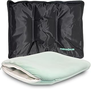 Gel Pack Case Promotes Sleep Quality and Health - Head Cooling Sleep Pillow Doubles as a Wrap for Hot and Cold Therapy Used for Back Pain Relief and Injuries (Case and Gel Pack Combo)