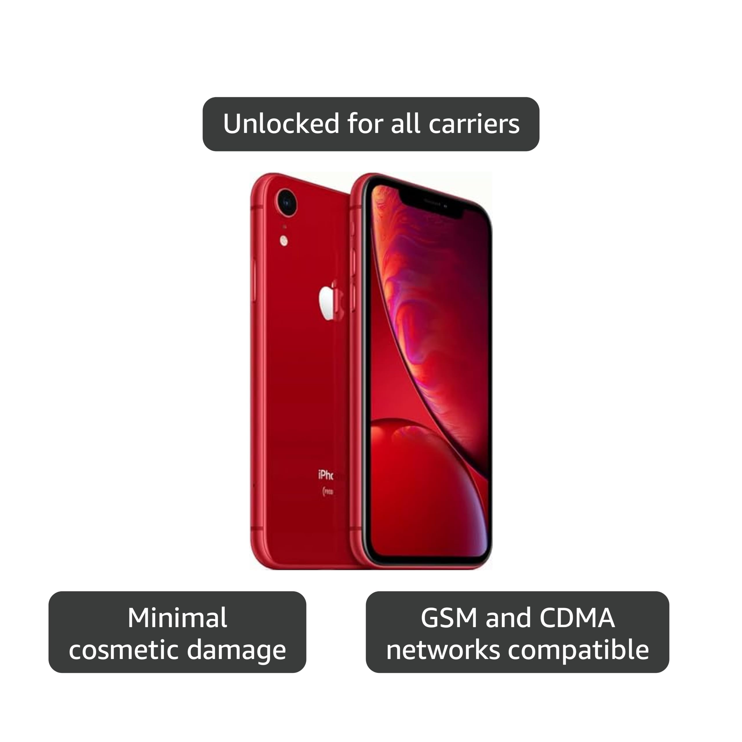 Amazon.com: Apple iPhone XR, US Version, 128GB, Red - Unlocked Amazon.com: Apple iPhone XR, US Version, 128GB, Red - Unlocked
