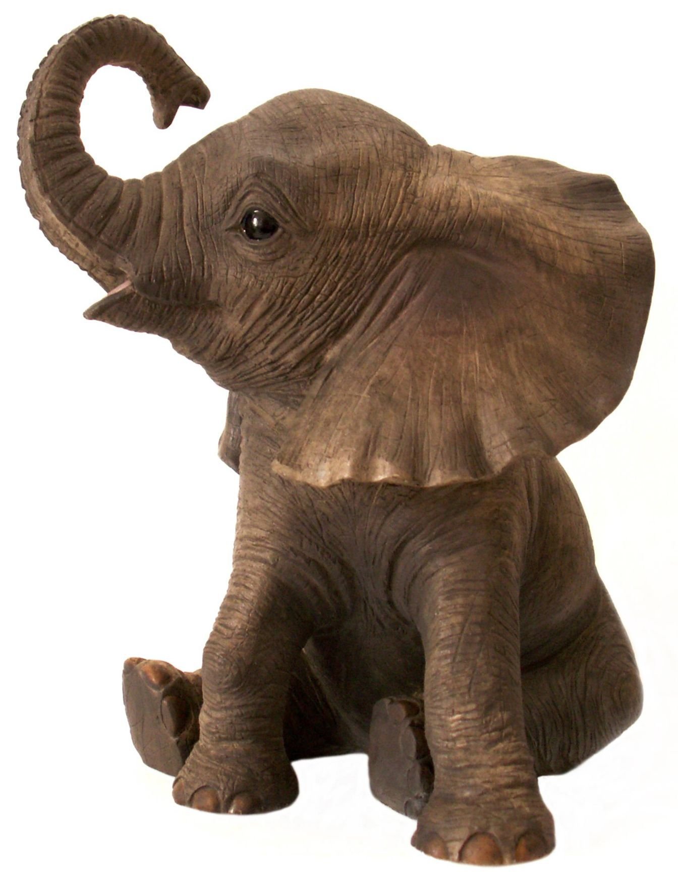 The Leonardo Collection Baby African Elephant Statue From 'Out Of Africa' - Realistic 13 Centimetre High Figurine - No. 3 in