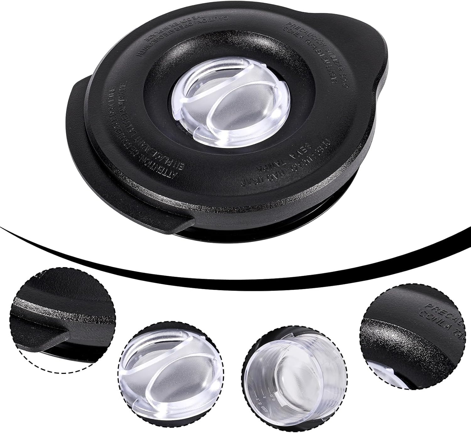 Blender Jar Lid Cover Compatible with Oster 6-Cup Pro 1200, Blender Lid Replacement Parts Accessories Plastic Mixer Jar Cap Top for Oster Osterizer Classic Series Blenders Glass Jar