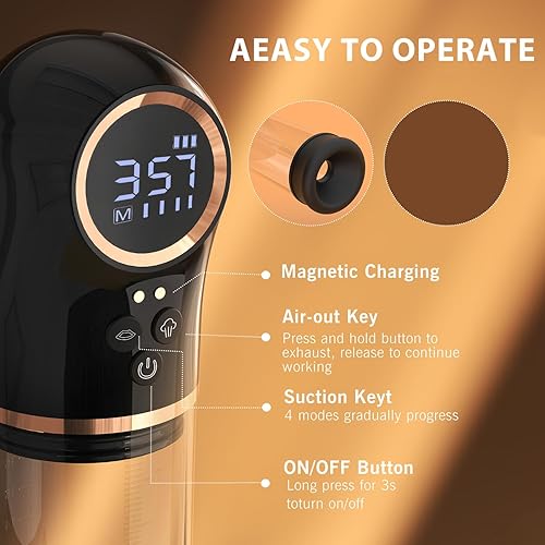 Miniatura 2 de 2026 Electric Vacuum Pump with Silicone Pocket, Powerful Suction Air Pressure Extend Pump, Increase Size Enlargement Training Tool Enlarger BIM99