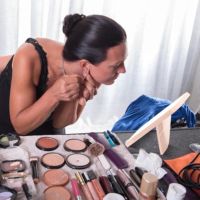 Honeydak 16 Espejos para Maquillaje Plegables con Soporte Ajustable miniatura 4