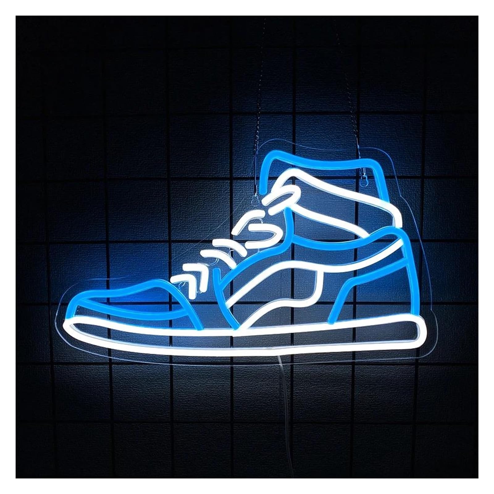 néon signe Enseigne Lumineuse Pour Baskets Pour Une Chambre D'adolescent, Une Caverne, Une Fête, Un Bar, Une Salle De Jeux, Une Décoration Murale 41cmx25cm