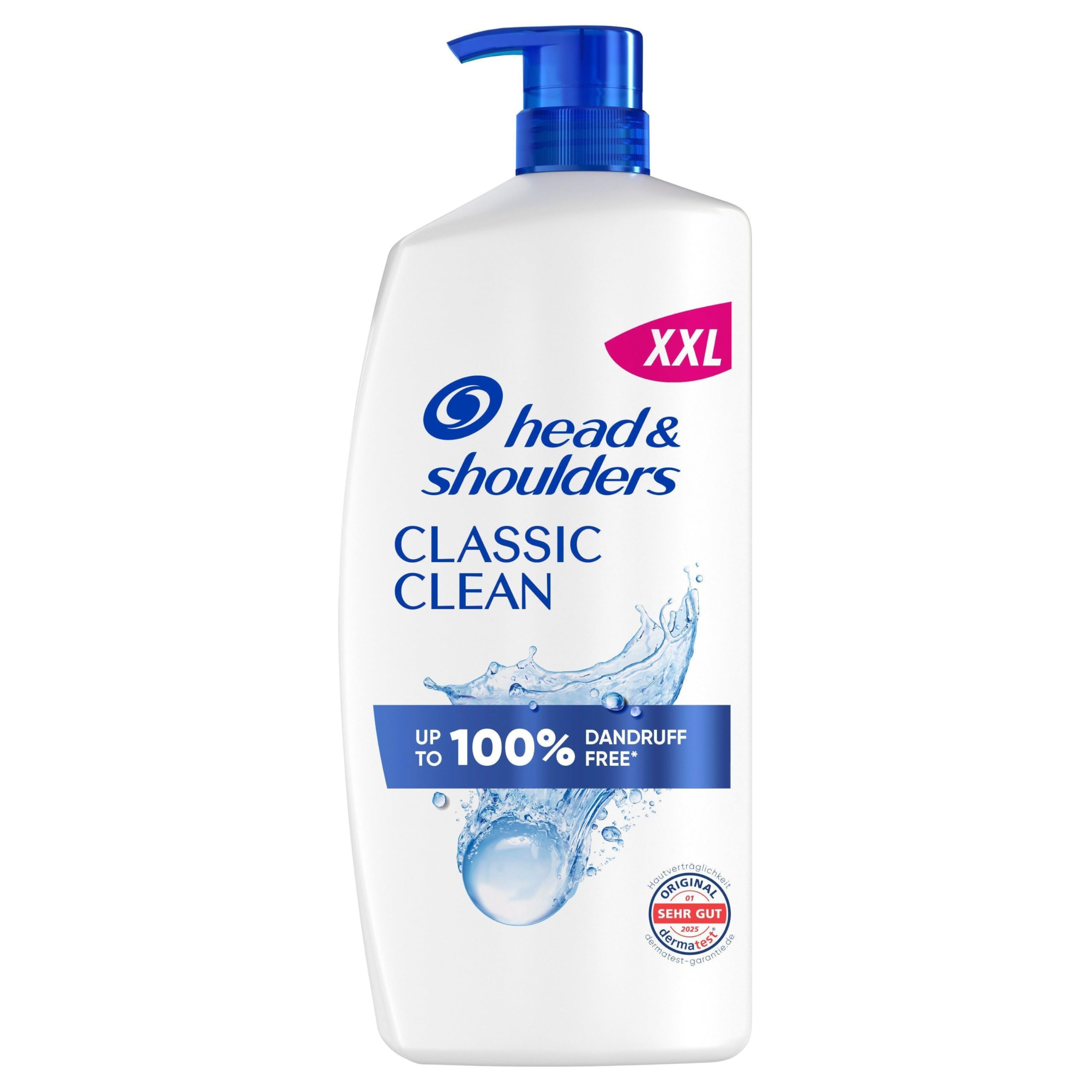 head & shoulders Classic Clean Anti-Schuppen Shampoo 1000ml mit Pumpspender. Gegen Schuppen, Fett und Juckreiz
